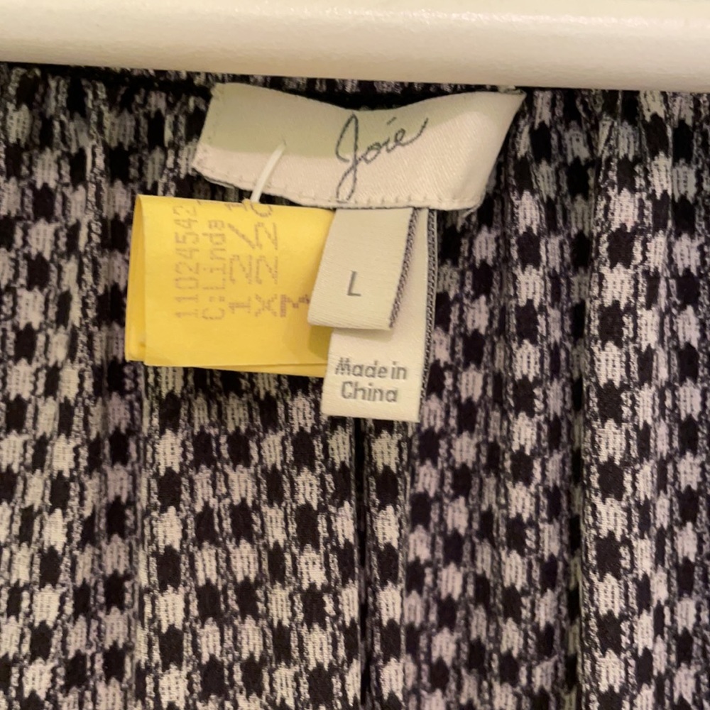 Silk Gingham Peasant Top - Picture 2 of 4